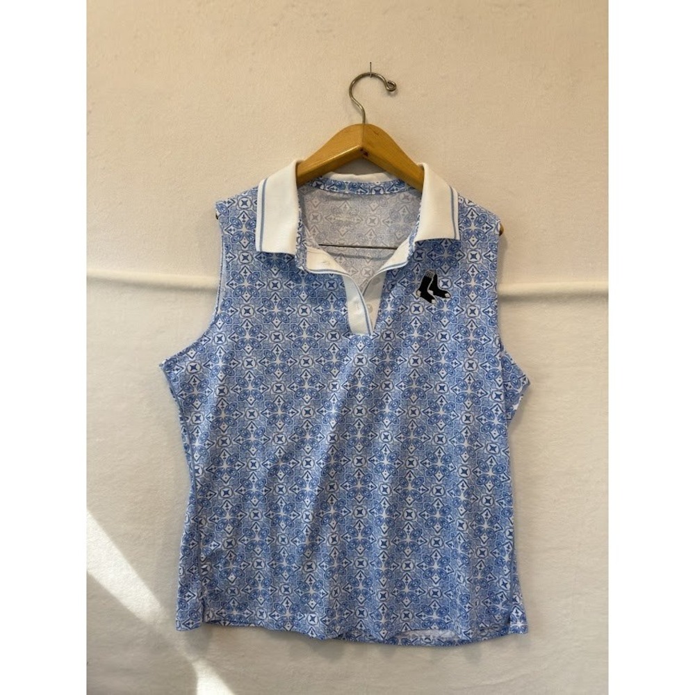 Vineyard Vines Performance Boston Red Sox Sleeveless Golf Polo Womens XL